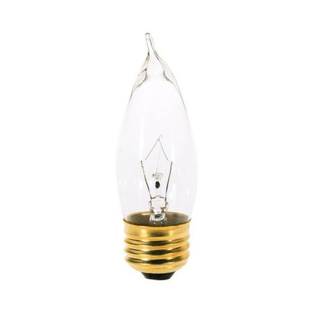SATCO 25 W CA10 Decorative Incandescent Bulb E26 (Medium) Soft White 2 pk S3764